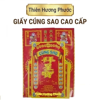 Giấy cúng sao giải hạn cao cấp