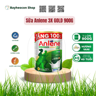 [TẶNG 100G] Sữa bột Anlene Gold Move Pro 3X Hương Vanilla hộp thiếc 800G