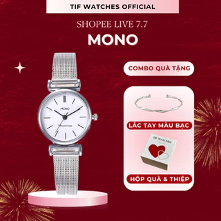 [KOL LIVE 7.7 X TIF WATCHES] Đồng hồ đeo tay MONO Tif Watches Thép Không Gỉ sáng da phong cách Hàn Quốc thanh lịch