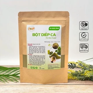 Bột rau diếp cá nguyên chất 100g Sấy Lạnh - Hỗ Trợ Bệnh Trĩ, Tiêu Hóa Tốt, Detox, Trắng Da, Hết Mụn Mờ Thâm