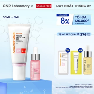 Combo sáng da Kem chống nắng nâng tông & Mẫu thử Tinh chất Vitamin B CNP Laboratory