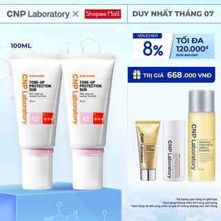 Combo 2 kem chống nắng nâng tone kiềm dầu CNP Laboratory SPF42/PA+++ 50ml/chai