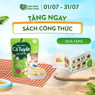 Bánh ăn dặm vị cá tuyết Mămmy giàu protein, bổ sung DHA giúp bé ăn ngon, tập cử động ngón tay 25 gram