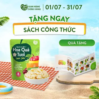 Bánh ăn dặm vị hoa quả tươi Mămmy tan trong miệng, từ trái cây thật giàu vitamin, khoáng chất hỗ trợ đề kháng 25 gram