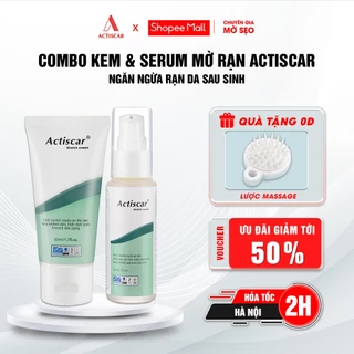 Combo Kem Rạn Da Actiscar Stretch 50ml và Serum Rạn Da 30ml