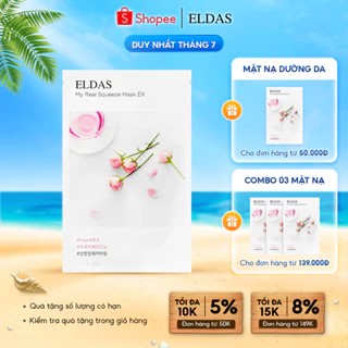 Mặt Nạ Dưỡng Da Eldas Natural 7 Days, Dưỡng Ẩm Trắng Da Cho Da Dầu Mụn 30g/miếng