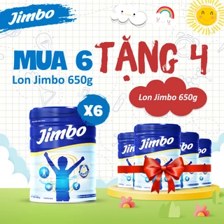 MUA 6 TẶNG 4 LON JIMBO 650G. Sữa Non Chuyên Biệt Cho Trẻ Biếng Ăn, Chậm Tăng Cân, Trẻ Thấp Còi