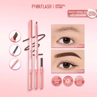 PINKFLASH PinkDefiner Chì kẻ mày đa năng 3 trong 1 Lâu trôi Nét vẽ mượt mà 0.07g