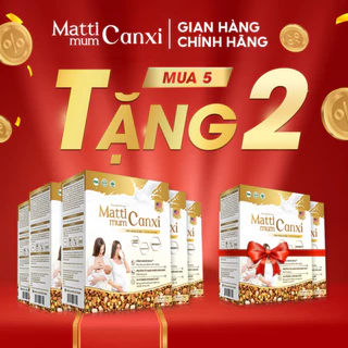 Mua 5 tặng 2 MATTI MUM CANXI Sữa hạt cho mẹ bầu và sau sinh 100% đạm thực vật đạt chứng nhận NON-GMO của Hoa Kỳ