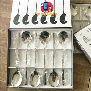 Set 6 thìa inox 304 cao cấp bền đẹp tiện lợi