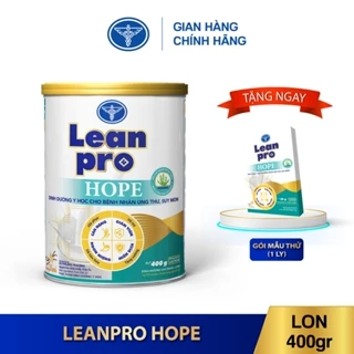 Lon sữa Leanpro Hope 400g - Dinh dưỡng y học cho bệnh nhân K