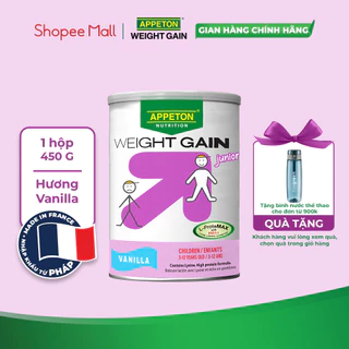 Sữa Tăng Cân Cho Trẻ Em Appeton Weight Gain Junior hương Vanila 450g