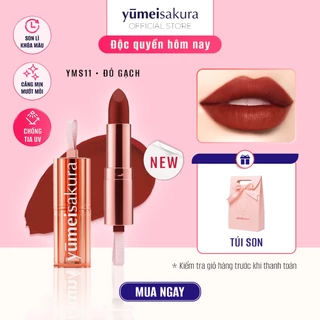 Son Lì Mịn Màu Đỏ Gạch Yumeisakura Dòng Matte Revolution YMS11 Thỏi 3.5gr