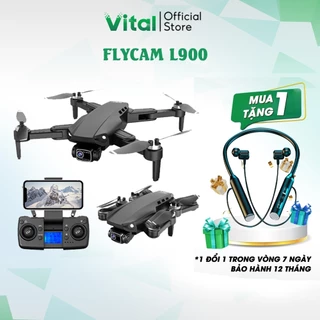 Flycam L900 PRO máy bay điều khiển từ xa camera 4K hình ảnh sắc nét dung lượng pin lớn định vị GPS bảo hành 12 thán