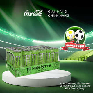 Lốc 24 Lon Nước Tăng Lực Giải Khát Monster Energy Ultra Paradise 355ml/Lon Coca-Cola Official Store