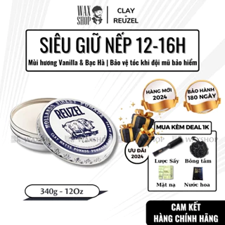 Sáp vuốt tóc nam cao cấp Reuzel Clay Matte Pomade chính hãng gel. wax giữ nếp tóc - Waxshop