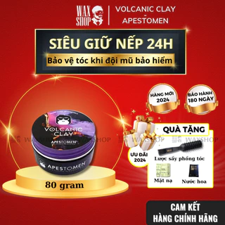 Sáp vuốt tóc nam Volcanic Clay Apestomen chính hãng, gel wax giữ nếp - DG