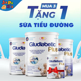 Combo Mua 3 tặng 1 - Sữa Tiểu Đường Gludiabetic Plus Chính Hãng 400g Japa Kids