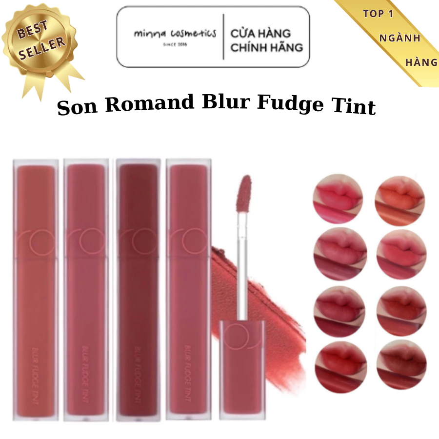 [Romand] Son Romand Blur Fudge Tint Đầy Đủ Màu (1-16)