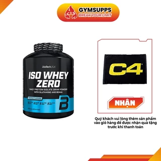 Sữa Dinh Dương Tăng Cơ Nuôi Cơ Phục Hồi Cơ Bắp Whey Isolate Protein BioTech ISO WHEY ZERO 5lbs (2.4 kgs) 90 Lần Dùng