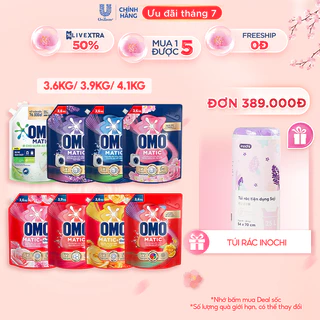 Nước giặt OMO Matic 3,6kg/3.9kg/ 4.1kg (Túi)