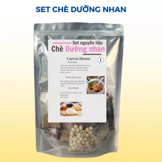 Set nguyên liệu tự nấu chè dưỡng nhan tuyết yến thơm ngon, bổ dưỡng Carrot House 25-30 chén (tặng kèm túi táo đỏ)