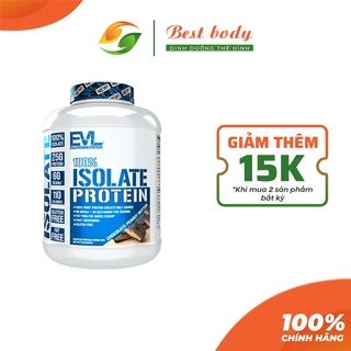 Evl 100% Isolate Whey 5lbs 2.3kg Sữa Whey Tinh Khiết Cao Cấp Protein Giúp Tăng Cơ