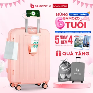 Vali Du Lịch Bamozo 8812 Thời Trang Size 20/24inch, ABS Cao Cấp Bảo Hành 5 Năm - Lỗi 1 Đổi 1 Trong 30 Ngày