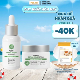 COMBO SERUM PEKAH Derma Repair Ampoule 50ml & KEM DƯỠNG PEKAH Derma Repair Cream 50ml Giúp Phục Hồi Và Cải Thiện Da Mụn