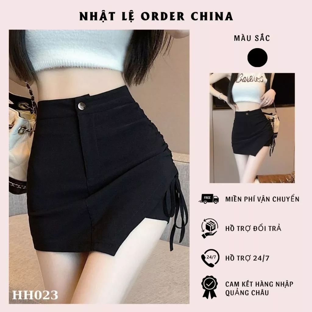 Chân váy chữ A ôm body kèm rây dút sexy hack dáng dành cho nữ hàng QC cao cấp (KÈM ẢNH THẬT)- HH023