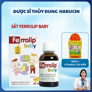 [Video Voucher & Quà] Ferrolip Baby - Bổ Sung Sắt Cho Bé - Lọ 30ml