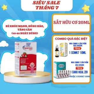 Avisure Safoli Drop - sắt hữu cơ nhỏ giọt cho bé (lọ 20ml)