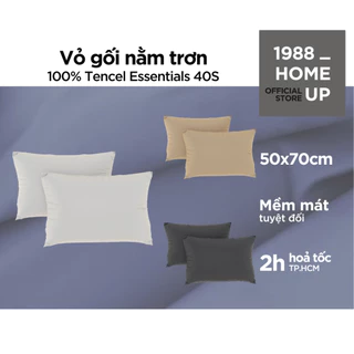 Vỏ Gối Nằm Trơn 100% Tencel Essentials 40S (Nhiều Màu) 50x70cm - 1988 Home Up, Bao Áo Gối Lụa Lyocell Mềm Mát Mịn