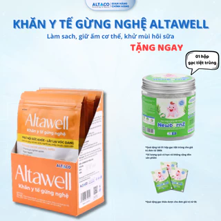 Altawell Khăn Gừng Nghệ Giúp Vệ SInh Cơ Thể Sau SInh (1 hộp 30 cái)