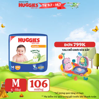 Tã quần Huggies Skincare Mega Jumbo M106/L96+8/XL84+4/XXL76+4