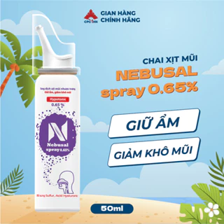 Xịt Mũi Phục Hồi Tổn Thương Niêm Mạc Giữ Ẩm Mũi Khô Nebusal Spray 0,65% chai 50ml