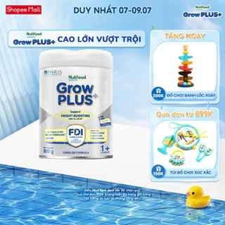 Sữa Bột Nutifood Sweden GrowPLUS+ Cao lớn vượt trội (Bạc) 800g