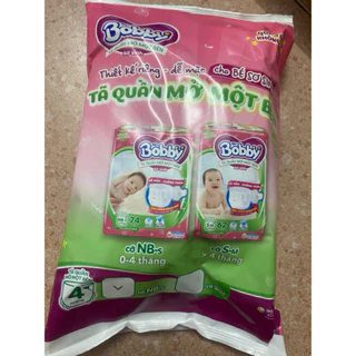 combo 40 miếng tã quần bobby mở 1 bên size NB-S và S-M cho bé sơ sinh đến 11kg.