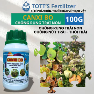 Phân bón CANXI BO chống rụng nụ, trái non, hạn chế nứt trái (hủ 100g) TOTT's fertilizer