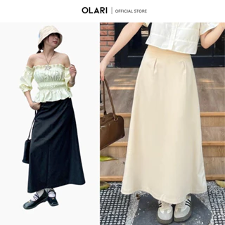 Chân Váy Nữ OLARI Dáng A Dài Choco Skirt - OL455