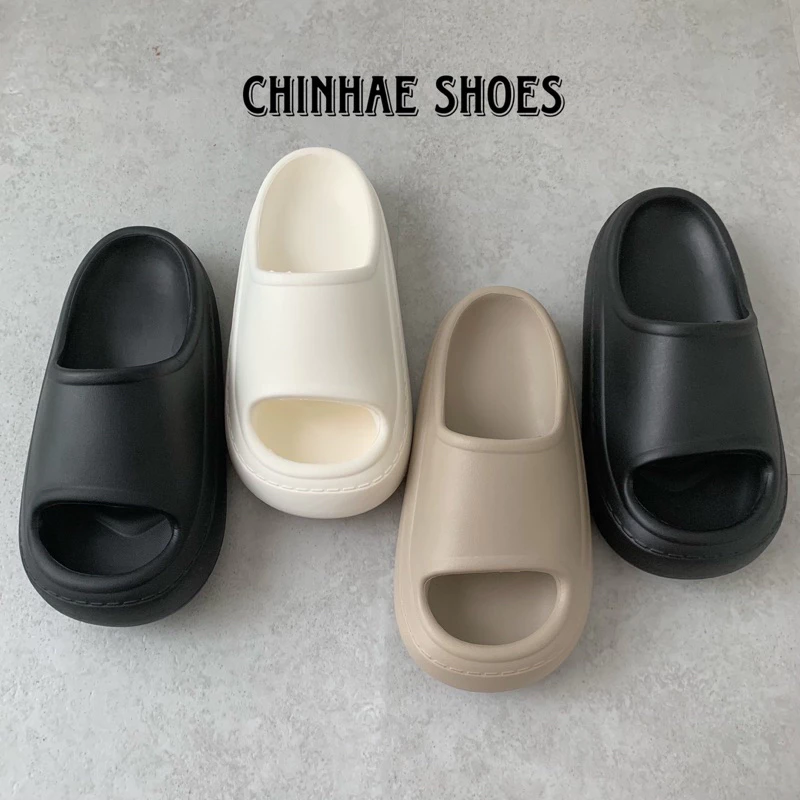 Dép lê quai ngang bánh mì xixitao Eva siêu nhẹ tăng chiều cao chống trơn trượt chống thấm nước thời trang nữ D014