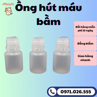 Ống nhựa hút mụn viêm mụn mủ máu bầm 5ml [ LOẠI 1 ỐNG DÀY ] hàng sẵn số lượng lớn