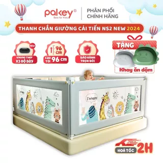 [Mẫu Mới] Thanh Chắn Giường PAKEY NHẬT BẢN Dạng Trượt Tiện Lợi - Quây Giường Cho Bé Dễ Dàng Tháo Lắp - Bảo Hành Trọn Đời