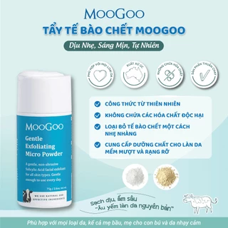 Tẩy tế bào chết cám gạo MooGoo 75g phù hợp mọi loại da không gây mài mòn Gentle Exfoliating Micro Powder