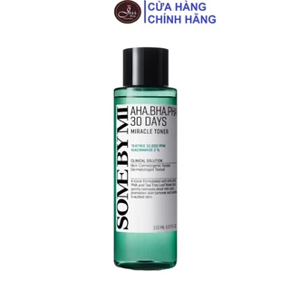 Nước Hoa Hồng Giảm Mụn Some By Mi AHA BHA PHA 30 Days Miracle Toner 150ml