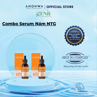 Combo Serum Tinh Chất Dưỡng Trắng Da Ahohwa Ampoule NTG 30ml Mờ Thâm Mụn, Sạm Nám ( 2 cha