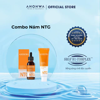 [Kèm quà] Combo Đánh Bay Nám, Dưỡng Da Trắng Sáng Đều Màu AHOHWA NTG Whitening Cream 50g & NTG Whitening Ampoule 30ml