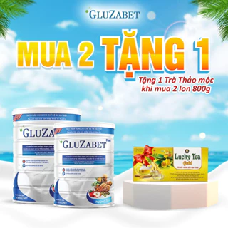 COMBO 2 LON 800G TIẾT KIỆM  - Sữa Gluzabet Chuyên Dùng Cho Người Tiểu Đường, Ổn Định Đường Huyết, Ngăn Ngừa Biến Chứng