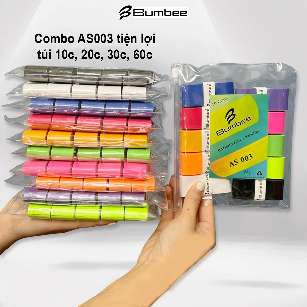 Quấn Cán Vợt Cầu Lông Bumbee B AS 003 Túi 10, 20, 30, 60 Chiếc