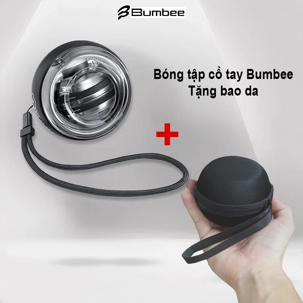 Bóng tập cổ tay Bumbee B giúp tăng lực cổ tay khi chơi thể thao tặng kèm bao da